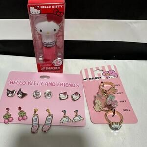 Sanrio Hello Kitty Jewelry and Lip Smacker Set